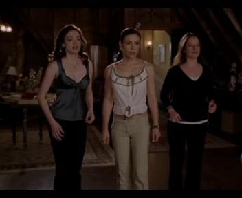 Paige (Rose McGowan), Phoebe (Alyssa Milano) et Piper (Holly Marie Combs),